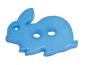 Preview: Kids button as a rabbit in dark blue 18 mm 0,71 inch